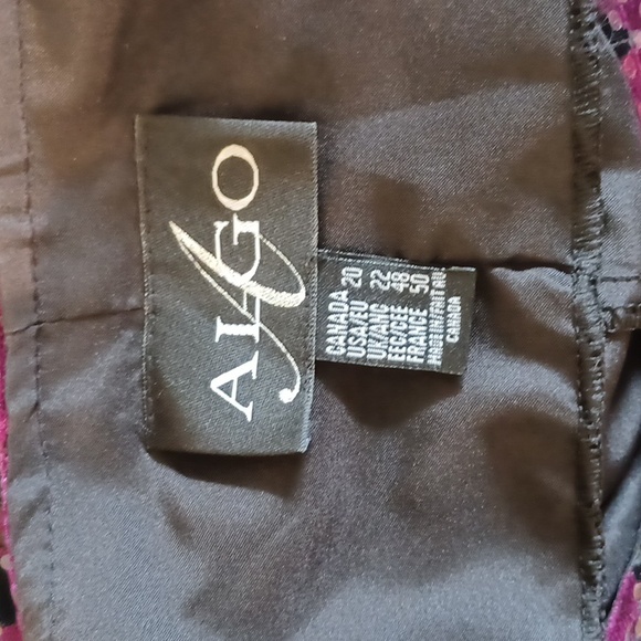 Algo sz 20 gown - black with red floral 5866 - Picture 5 of 6